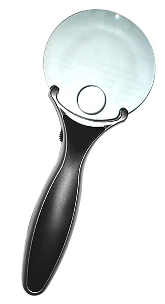 Лупа Kromatech ручная круглая 3/6х, 90 мм, с подсветкой (2 LED), черно-белая Luxman G789-090 Лупа Kromatech ручная круглая 3/6х, 90 мм, с подсветкой (2 LED), черно-белая Luxman G789-090