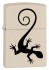 Зажигалка Zippo 216 Lizard с покрытием Cream Matte, латунь/сталь, кремовая, матовая, 36x12x56 мм