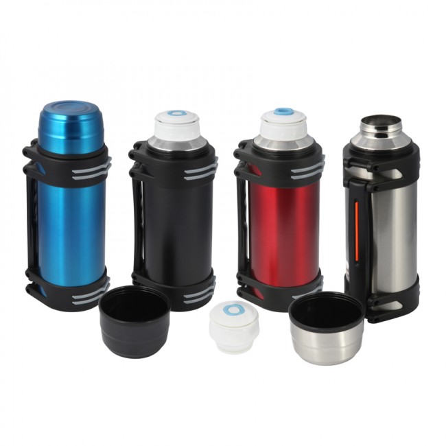 Термос Sports, 2,0л, узкое горло, ручка, кнопка-дозатор, чашка, цвет черный   (H017) Термос Sports, 2,0л, узкое горло, ручка, кнопка-дозатор, чашка, цвет черный   (H017)