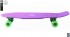 402-Pr Скейтборд Y-Scoo Big Fishskateboard 27&quot; винил 68,6х19 с сумкой Purple/green