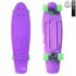 402-Pr Скейтборд Y-Scoo Big Fishskateboard 27&quot; винил 68,6х19 с сумкой Purple/green