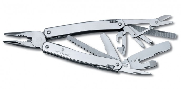 Мультитул Victorinox SwissTool Spirit XC, 105 мм, 26 функций, в кожаным чехле Мультитул Victorinox SwissTool Spirit XC, 105 мм, 26 функций, в кожаным чехле