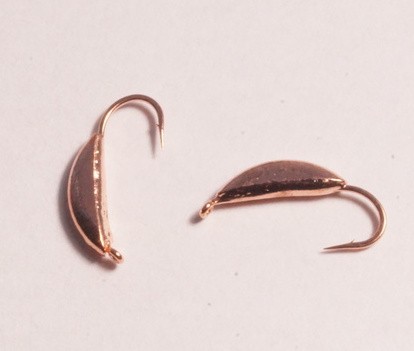 Мормышка вольфрамовая, Kutbert Супер банан с ушком d L, 1,95гр., цв. медь (5 шт./уп.)