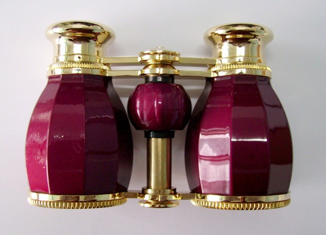 Бинокль театральный Veber Opera БГЦ 4x30, вишнево-золотистый Бинокль театральный Veber Opera БГЦ 4x30, вишнево-золотистый