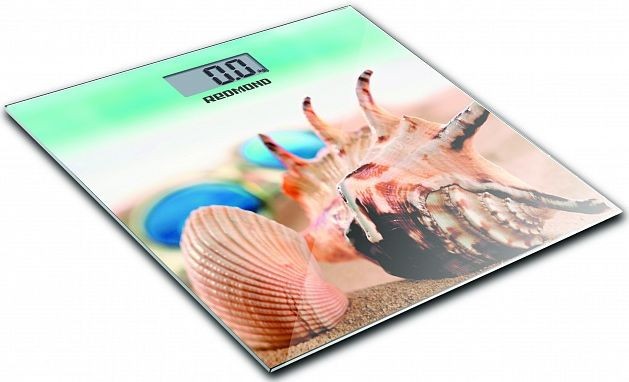 Весы напольные электронные Redmond RS-733 макс. 180кг зеленый/рисунок Весы напольные электронные Redmond RS-733 макс. 180кг зеленый/рисунок