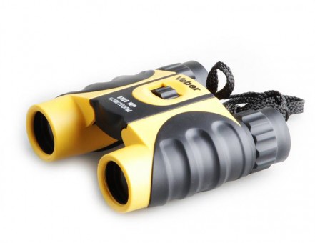 Бинокль Veber 10x25 WP, желто-черный Бинокль Veber 10x25 WP, желто-черный
