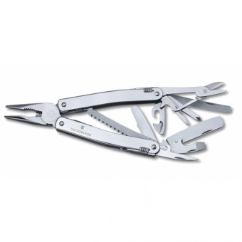 Мультитул Victorinox SwissTool Spirit XC, 105 мм, 26 функций, в кожаным чехле с вращающейся клипсой Мультитул Victorinox SwissTool Spirit XC, 105 мм, 26 функций, в кожаным чехле с вращающейся клипсой