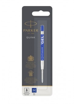 Гелевый стержень Parker для использования в шариковых ручках, линия письма – средняя 0,7мм, синий Гелевый стержень Parker для использования в шариковых ручках, линия письма – средняя 0,7мм, синий
