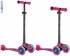 442-132 Самокат Globber Primo Plus Titanium с 3 светящимися колесами Neon Pink