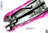 442-132 Самокат Globber Primo Plus Titanium с 3 светящимися колесами Neon Pink