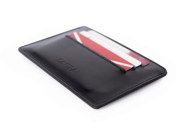 Обложка для автомобильных документов Zavtra из натуральной кожи, черная