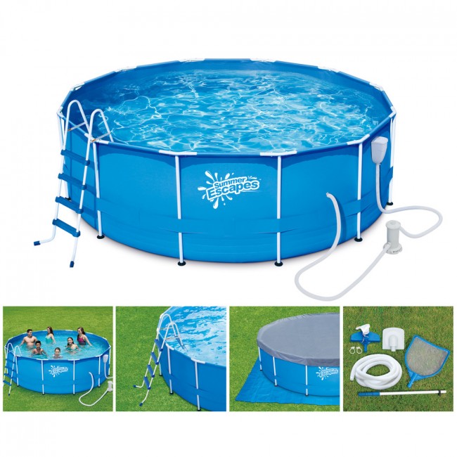 Бассейн на опорах 396х99 см (фильтр-насос 3,0м3/ч, лестница, подстилка, тент, набор для чистки Deluxe, скиммер) Бассейн на опорах 396х99 см (фильтр-насос 3,0м3/ч, лестница, подстилка, тент, набор для чистки Deluxe, скиммер)
