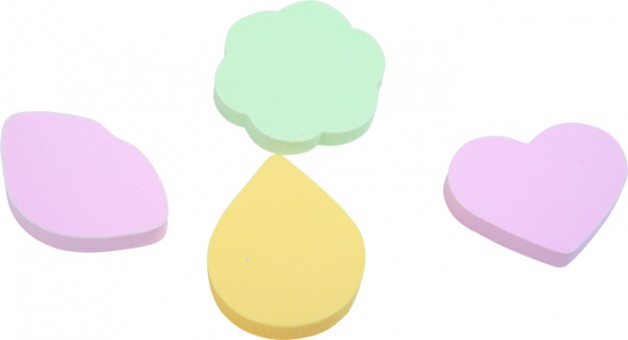 Губка Dewal Beauty для нанесения макияжа цветная, 4 шт Губка Dewal Beauty для нанесения макияжа цветная, 4 шт