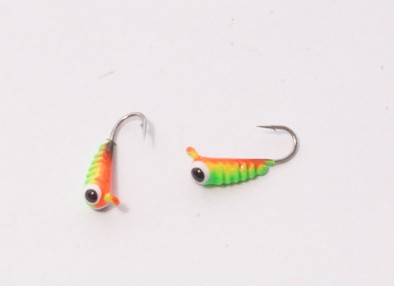 Мормышка вольфрамовая, Kutbert Банан рифлёный с ушком d S, 0,5гр., цв. Y-N7 (2шт./уп.)