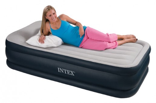 Кровать Intex с подголовником, сумка д/хранен., флок, сине-бежевый 99*191*43см (67732) Кровать Intex с подголовником, сумка д/хранен., флок, сине-бежевый 99*191*43см (67732)