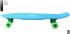 402-B Скейтборд Y-Scoo Big Fishskateboard 27&quot; винил 68,6х19 с сумкой Blue/green