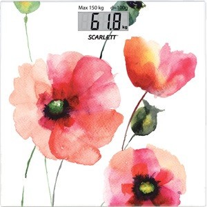 Весы напольные электронные Scarlett SC-BS33E084 макс. 150кг белый/рисунок