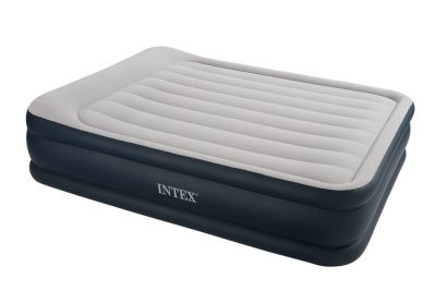 Кровать Intex Райзин Комфорт, с подгол 203х152х43 см., сине-беж, флок сумка для переноски (67736) Кровать Intex Райзин Комфорт, с подгол 203х152х43 см., сине-беж, флок сумка для переноски (67736)