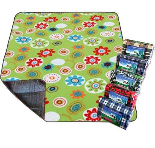 Плед для пикника Picnic MAT 150*250см, водонепр. подкладка, цв. зелёный.