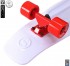 402-W Скейтборд Y-Scoo Big Fishskateboard 27&quot; винил 68,6х19 с сумкой White/red