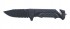 Нож складной Stinger, 70 мм   (черный), рукоять: сталь/пластик   (черный), с клипом, коробка картон