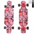 408-Ch Скейтборд Y-Scoo Longboard Shark TIR 31&quot; пластик 79х22 с сумкой Chaos RED/black