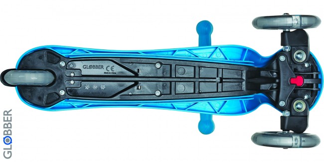 424-011 Самокат Globber Primo Fantasy с 3 светящимися колесами Smiling Sky Blue