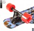 408-Ba Скейтборд Y-Scoo Longboard Shark TIR 31&quot; пластик 79х22 с сумкой Blue Army Blue/red