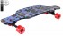 408-Ba Скейтборд Y-Scoo Longboard Shark TIR 31&quot; пластик 79х22 с сумкой Blue Army Blue/red