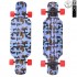 408-Ba Скейтборд Y-Scoo Longboard Shark TIR 31&quot; пластик 79х22 с сумкой Blue Army Blue/red