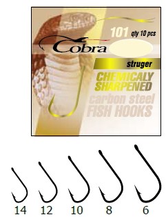 Крючки Cobra Allround сер. CA125 №14 (10 шт./пак.) (10 пак./уп.) (Korea) Крючки Cobra Allround сер. CA125 №14 (10 шт./пак.) (10 пак./уп.) (Korea)
