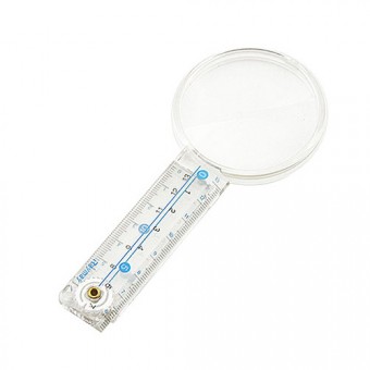 Лупа на ручке Veber 3x, 60 мм, с линейкой Лупа на ручке Veber 3x, 60 мм, с линейкой