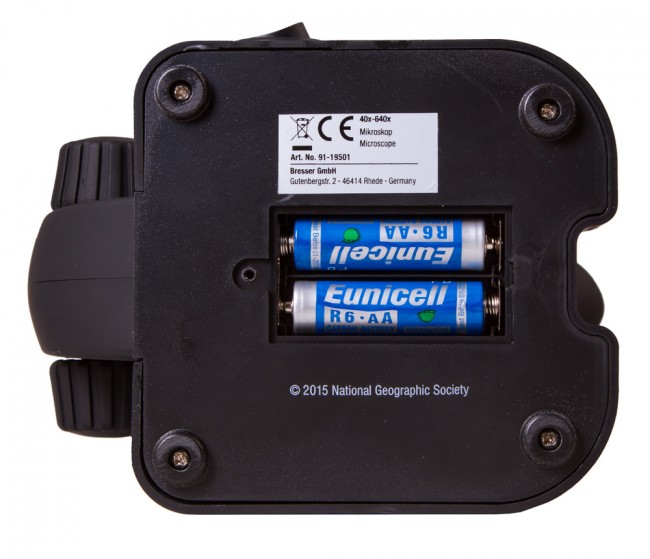 Микроскоп Bresser National Geographic 40–640x, с адаптером для смартфона