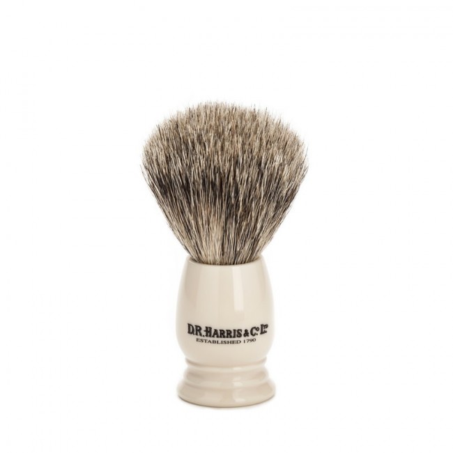 Помазок D. R. Harris S1, барсучий ворс категории Best, размер S, смола, цвет слоновой кости Помазок D. R. Harris S1, барсучий ворс категории Best, размер S, смола, цвет слоновой кости