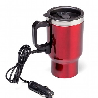 Термокружка 14 oz (420мл), 12В, автомобильная зарядка, цв. красный (105-С) Термокружка 14 oz (420мл), 12В, автомобильная зарядка, цв. красный (105-С)
