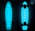 402E-B Скейтборд Y-Scoo Big Fishskateboard Glow 27&quot; винил 68,6х19 с сумкой Blue/blue