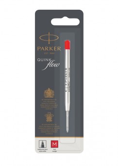 Стержень Parker шариковый, линия письма – средняя 1мм, красный Стержень Parker шариковый, линия письма – средняя 1мм, красный