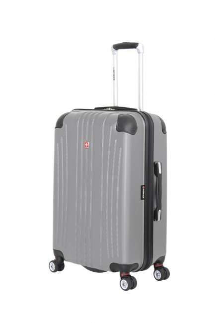 Чемодан Wenger Ridge - цвет серебристый - АБС-пластик - 42х28х65 см - 60л Чемодан Wenger Ridge - цвет серебристый - АБС-пластик - 42х28х65 см - 60л