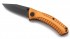 Нож складной Stinger, 114 мм, рукоять: сталь G10, с клипом, (чёрный/оранжевый), подарочная коробка