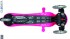 424-007 Самокат Globber Primo Fantasy с 3 светящимися колесами BIG Flowers Neon pink