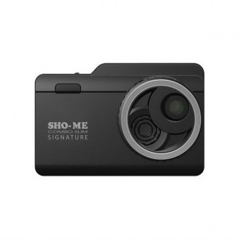 Видеорегистратор с радар-детектором Sho-Me Combo Slim Signature GPS Глонасс черный Видеорегистратор с радар-детектором Sho-Me Combo Slim Signature GPS Глонасс черный