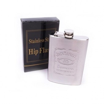 Фляжка HIP Flask Jack Daniels, 7 OZ (210 г), нержавеющая сталь, в коробке Фляжка HIP Flask Jack Daniels, 7 OZ (210 г), нержавеющая сталь, в коробке