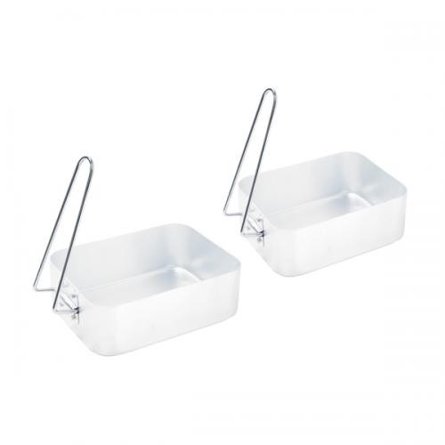 Набор котелков, 2 шт/набор, 1л, 1,8л, походный, алюминий (DQ-4)