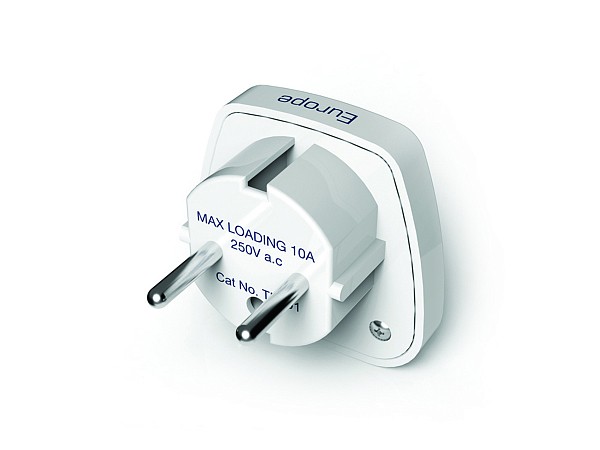 Сетевой адаптер-переходник Travel Blue World-to-EU, цвет белый