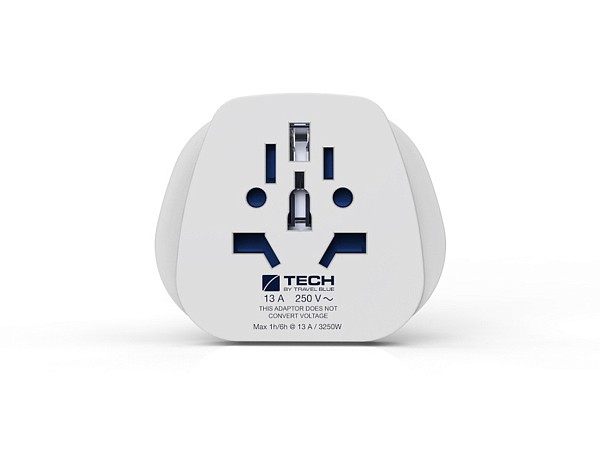 Сетевой адаптер-переходник Travel Blue World-to-EU, цвет белый