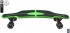 408-G Скейтборд Y-Scoo Longboard Shark TIR 31&quot; пластик 79х22 с сумкой Green/black