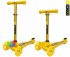 Самокат 3-х кол. Y-Scoo RT Trio Diamond 120 Kaleidoscope светящаяся платформа yellow