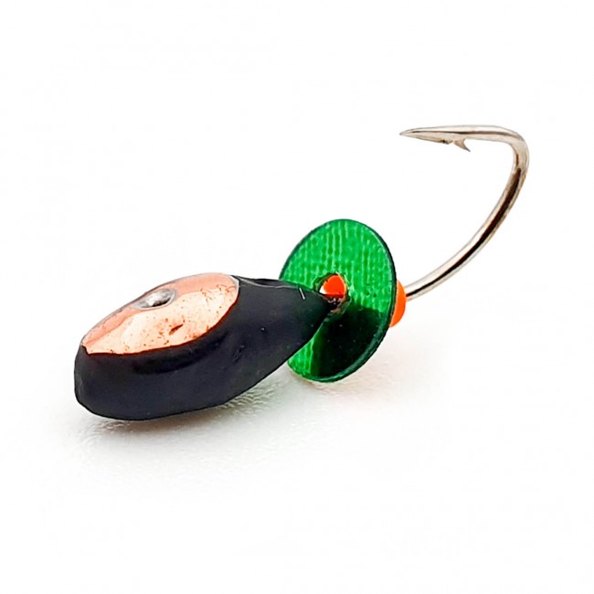 Мормышка Овсинка вольфрамовая, d-4,0 мм., 1,2 гр., с коронкой (5шт./уп.)