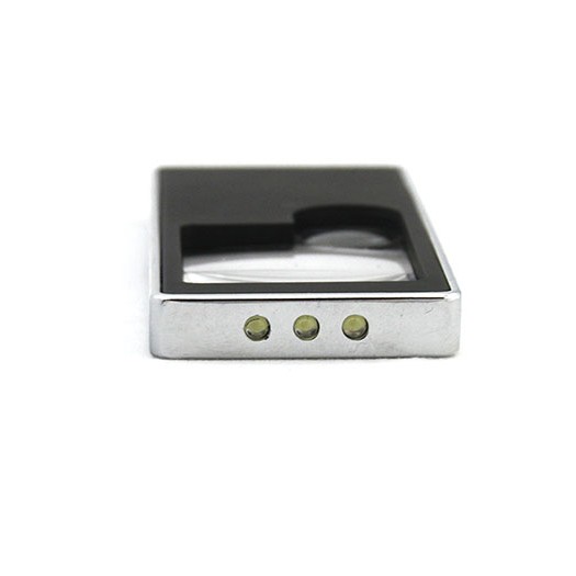 Лупа карманная Veber 3x/8x, 38x31 мм, с подсветкой