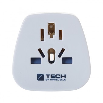 Комплект из 2-х cетевых адаптеров-переходников Travel Blue World-to-EU, цвет белый